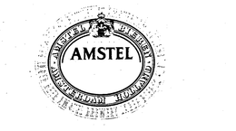 AMSTEL BEER BREWED AND BOTTLED IN AMSTERDAM HOLLAND LAGER BEER AMSTEL BREWERY LAGER BEER 12 FL.OZ.  AMSTEL BIEREN AMSTERDAM HOLLAND trademark