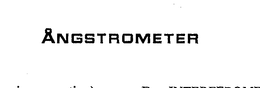 ANGSTROMETER trademark