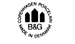 B&G COPENHAGEN PORCELAIN MADE IN DENMARK trademark