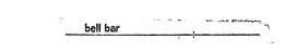BELL BAR trademark