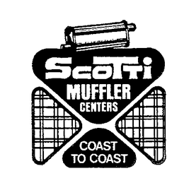 SCOTTI MUFFLER CENTERS COAST TO COAST trademark