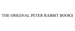 THE ORIGINAL PETER RABBIT BOOKS trademark