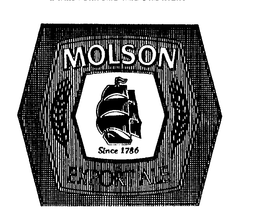 MOLSON EXPORT ALE SINCE 1786 trademark