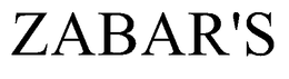 ZABAR'S trademark