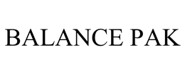 BALANCE PAK trademark