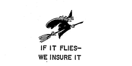 IF IT FLIES-WE INSURE IT trademark