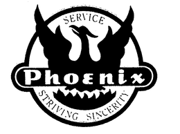 PHOENIX SERVICE STRIVING SINCERITY trademark