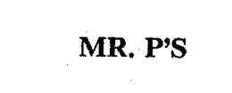 MR. P'S trademark