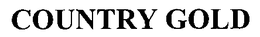 COUNTRY GOLD trademark