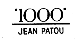 "1000" JEAN PATOU trademark