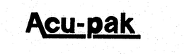 ACU-PAK trademark