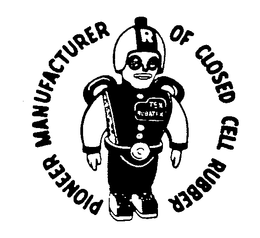 TEX RUBATEX PIONEER MANUFACTURER OF CLOSED CELL RUBBER trademark
