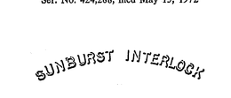 SUNBURST INTERLOCK trademark