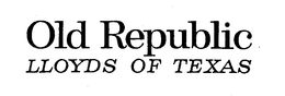 OLD REPUBLIC LLOYDS OF TEXAS trademark