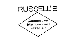 RUSSELL'S AUTOMOTIVE MAINTENANCE PROGRAM trademark