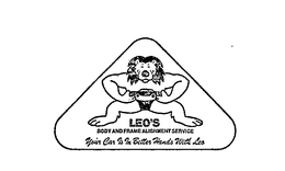 LEO'S BODY AND FRAME ALIGNMENT SERVICE YOUR CAR IS IN BETTER HANDS WITH LEO trademark
