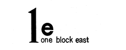 1 E ONE BLOCK EAST trademark