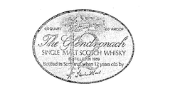 12 THE GLENDRONACH 4/5 86 PROOF SINGLE MALT SCOTCH WHISKY DISTILLED IN 1959 BOTTLED IN SCOTLAND WHEN 12 YEARS OLD BY WM. TEACHER & SONS trademark