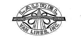 LAUREL VAN LINES, INC.  MOVING STORAGE trademark