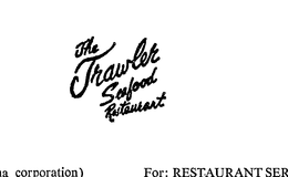 THE TRAWLER SEAFOOD RESTAURANT trademark