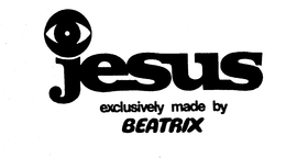 JESUS EXCLUSIVELY MADE BY BEATRIX trademark