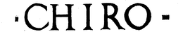 -CHIRO- trademark