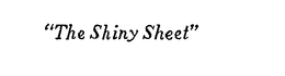 "THE SHINY SHEET" trademark