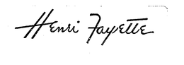 HENRI FAYETTE trademark