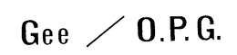 GEE / O.P.G. trademark