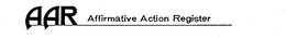 AAR AFFIRMATIVE ACTION REGISTER trademark