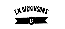 T. N. DICKINSON'S D trademark