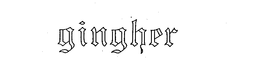 GINGHER trademark
