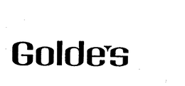 GOLDE'S trademark
