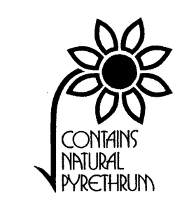 CONTAINS NATURAL PYRETHRUM trademark