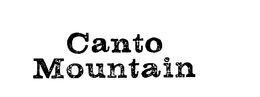 CANTO MOUNTAIN trademark