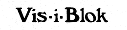 VIS-I-BLOK trademark