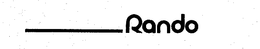 RANDO trademark