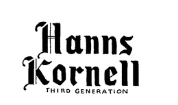 HANNS KORNELL THIRD GENERATION trademark