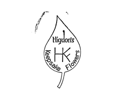 HIGDON'S KEEPSAKE FLOWERS HKF trademark