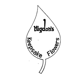 HIGDON'S KEEPSAKE FLOWERS trademark