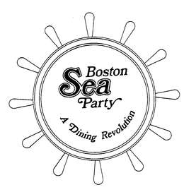 BOSTON SEA PARTY A DINING REVOLUTION trademark