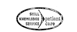 SKILL KNOWLEDGE SERVICE PATIENT CARE trademark