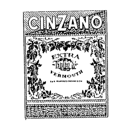 CINZANO EXTRA DRY VERMOUTH SPA FRANCESCO CINZANO & C. IA trademark