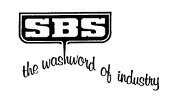 SBS THE WASHWORD OF INDUSTRY trademark