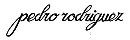 PEDRO RODRIGUEZ trademark