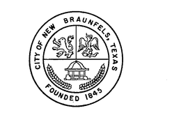 CITY OF NEW BRAUNFELS,TEXAS FOUNDED 1845 trademark