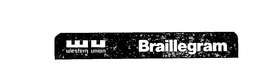 BRAILLEGRAM WU WESTERN UNION trademark