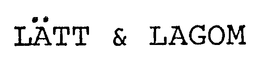 LATT & LAGOM trademark
