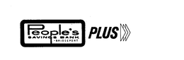 PEOPLE'S SAVINGS BANK-BRIDGEPORT PLUS trademark