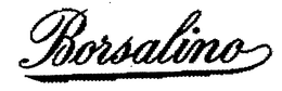 BORSALINO trademark